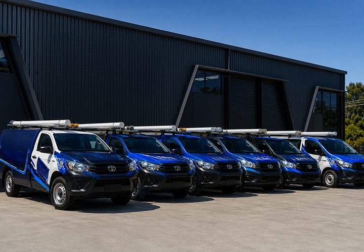 Fleet of Eastwood Blocked Drains plumbing vans