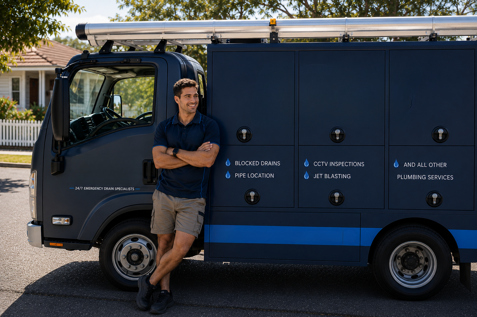 Plumber with Eastwood Blocked Drains van