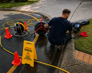 On-site drain inspection at a Eastwood property